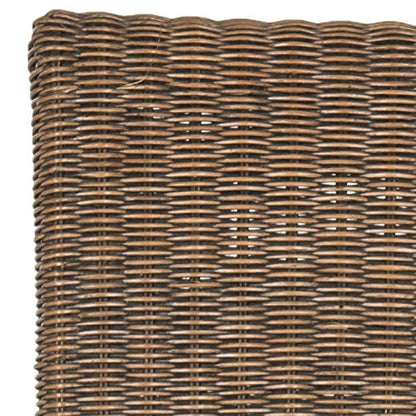 SAFAVIEH Furniture - Arjun Wicker Dining Chair Set of 2 - Brown & Multi - Rattan - Coastal Woven Design - Ideal for Dining Room, Kitchen, 17.7" Seat Height (SEA8013C-SET2)