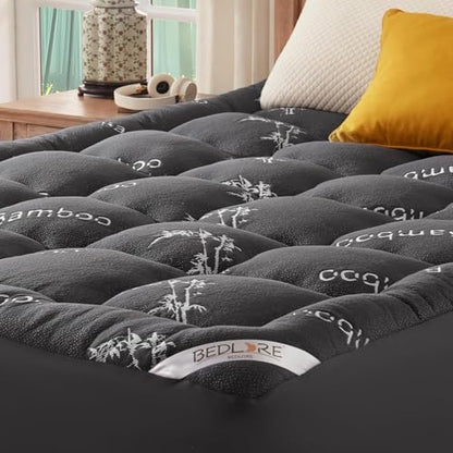 Twin Mattress Topper, Thick Pillow Top Mattress Pad, view 2
