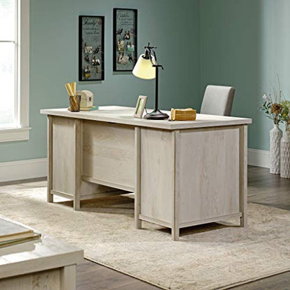 Costa Office Desk with Drawers, Executive Desk with File Drawer Storage, view 6