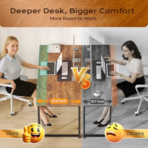 47 X 24 Inch Computer Desk with Deeper Desktop, view 5
