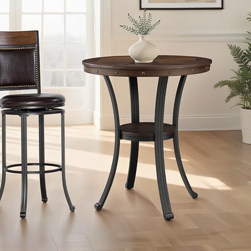 Powell Furniture Franklin Pub Table, Multicolor 36" x 36" x 40"