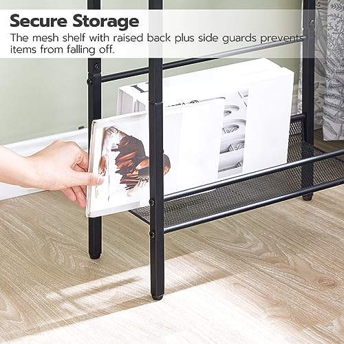 Small Narrow Side Table with Charging Station, Skinny End Table for Small Spaces, view 7