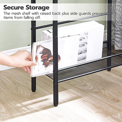 Small Narrow Side Table with Charging Station, Skinny End Table for Small Spaces, view 7