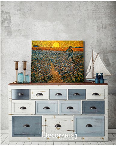 The Sower, Vincent Van Gogh Art Reproduction. Giclee Canvas Prints Wall Art for Home Decor 20x16