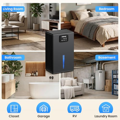 Dehumidifier for Home with Auto Shutoff Sleep Mode, 1000 Sq Ft, view 8