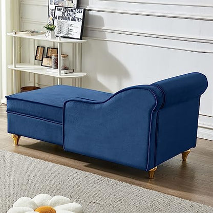 GDFStudio Upholstered Chaise Lounge Chair Indoor with Storage, view 7
