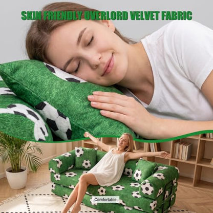 5-in-1 Convertible Sofa Bed 79" Boneless Couch Loveseat for Small Space, view 5