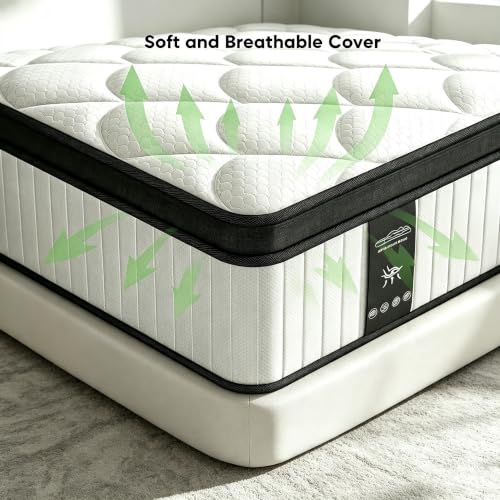 Full Size Mattress 10 Inch Medium Firm, Hybrid Mattress, view 6