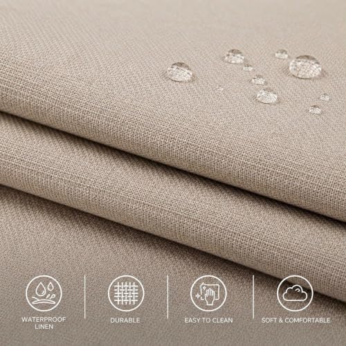 Round Bed – Washable Zip Cover, Upholstered Linen Premium Soft Foam, view 4