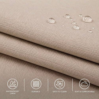 Round Bed – Washable Zip Cover, Upholstered Linen Premium Soft Foam, view 4