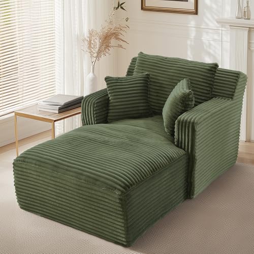 65.4" Chaise Lounge Chair Indoor, Oversized Boneless Couch, view 3