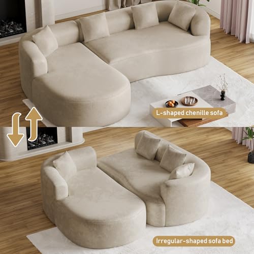 Luxury Modern Tight Curved Back Sofa, view 5