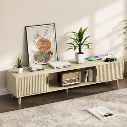 70" Fluted TV Stand for for 65/70/75/80 Inch TVs, view 4