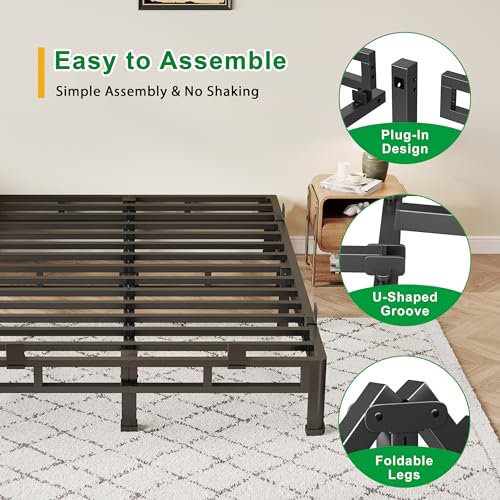 Queen Bed Frame with Round Corners, view 6