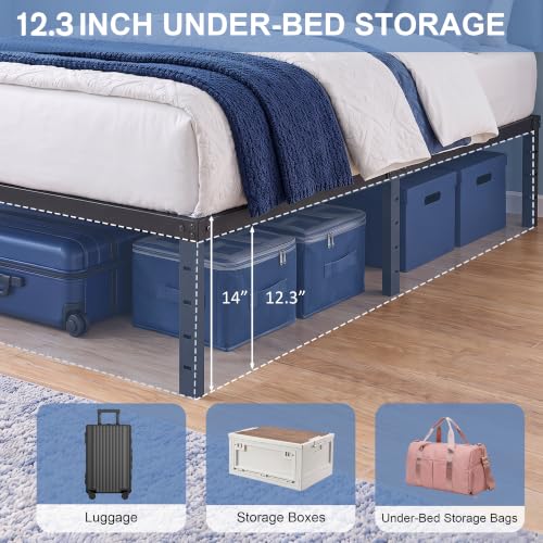 Twin Size Metal Bed Frame, 14 Inch Platform Bed Frame, view 7