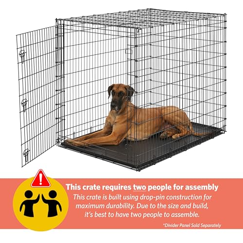 Solutions by Midwest 54-Inch Single Door Crate, Giant Breed Dogs, 100+ lbs, view 4