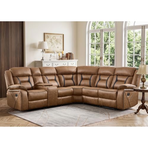 Manual Reclining Sectional Sofa for Living Room, view 2