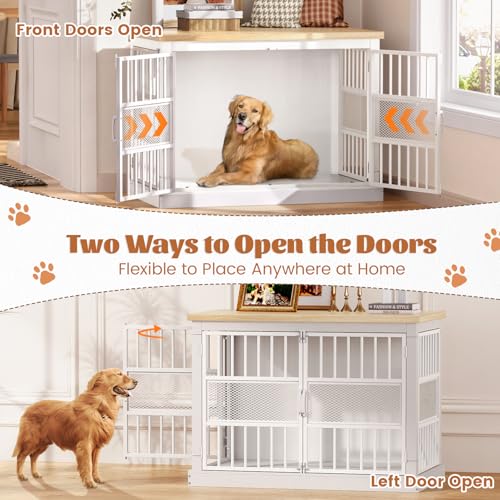 40" Dog Crate Furniture with 1.06" Countertop for Medium Dogs Up to 45 lbs, view 6