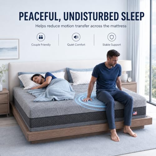 Cooling Gel Memory Foam Mattress for Hot Sleeper, view 6