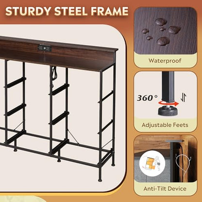 Grey TV Stand for 45, 50, 55 Inch TV, view 8