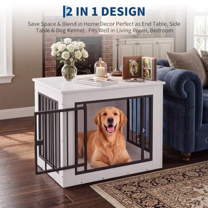 Dog Crate Furniture, 30" Modern Dog Kennel Indoor Side End Table, view 3