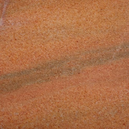 SAFAVIEH Furniture - Valentia Round Marble Accent Table - Coral - Marble Top - Glam Stone Pedestal Design - Ideal for Living Room, Bedroom, Entryway, 10" W x 10" D x 17.5" H (SFV9704H)