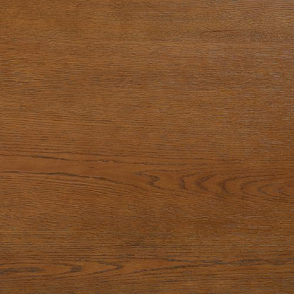 SAFAVIEH Furniture - Sasha Wood Coffee Table - Medium Oak - Wood - Modern Round Design - Ideal for Living Room, Family Room, Lounge, 40"W x 40"D x 17.5"H (SFV2128C)