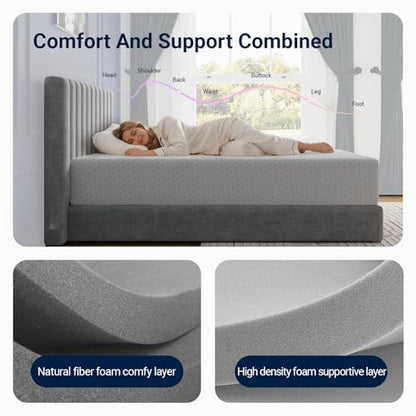 Twin Mattress 10 Inch, Memory Foam Twin Size Mattress in a Box for Comfort Sleep & Pressure Relief, CertiPUR-US Certified Mattresses Medium Firm