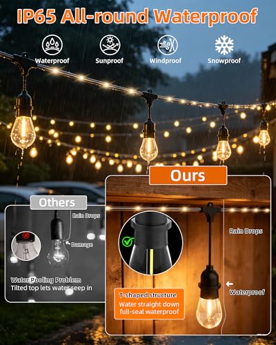 Outdoor String Lights With Lighted Tubing 24 ft, view 5