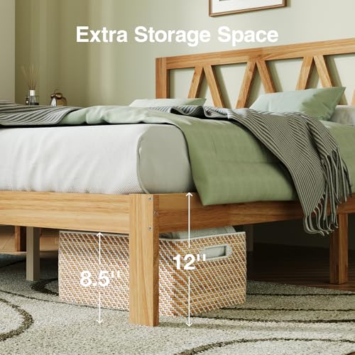 12inch Twin Bed Frame Wooden Twin Size Bed Frame, view 7