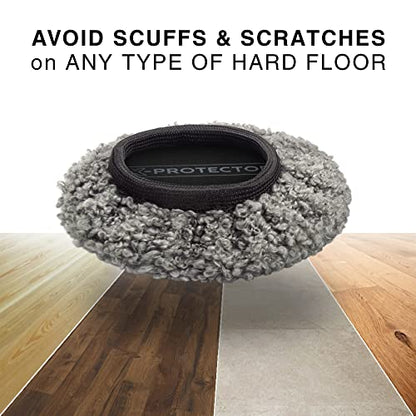 Furniture Sliders 4+4 Pack 5” - Multi-Surface Furniture Sliders for Carpet & Hard Floors - 4 Furniture Movers for Carpeted Floors and 4 Hardwood Socks - Move Your Furniture Easily!