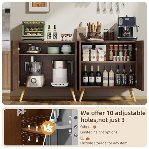 DHZ Fluted Sideboard Buffet Cabinet, view 4