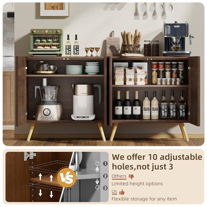DHZ Fluted Sideboard Buffet Cabinet, view 4