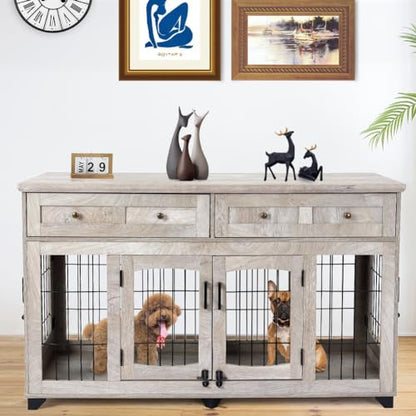 2 Rooms Dog Crate Furniture for Big Breed, view 5