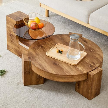 The Detachable Double Decker Coffee Table, the is More Precious, and the Detachable can Make the use of Space More Flexible and Suitable for Various Scenes.