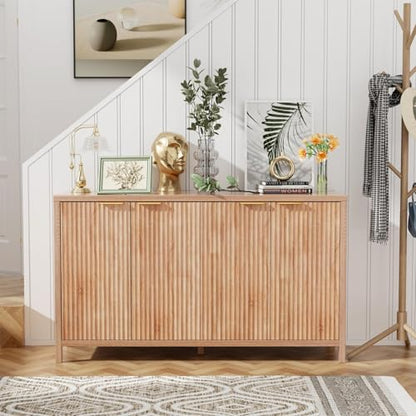 Fluted Sideboard Buffet Cabinet, view 3