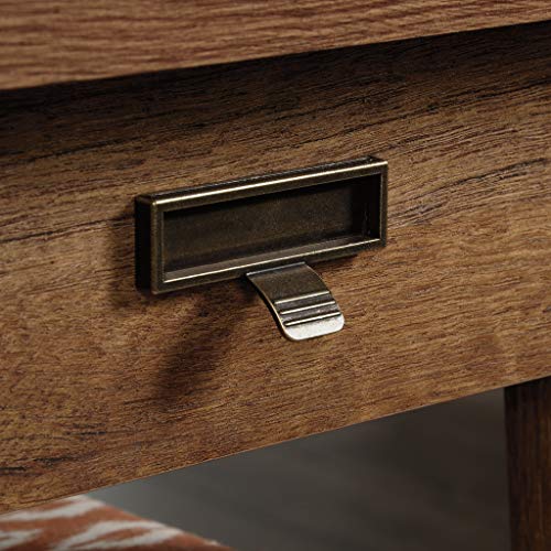 Trestle Executive Desk with Filing, Home Office Desk with Storage, Vintage Oak Finish