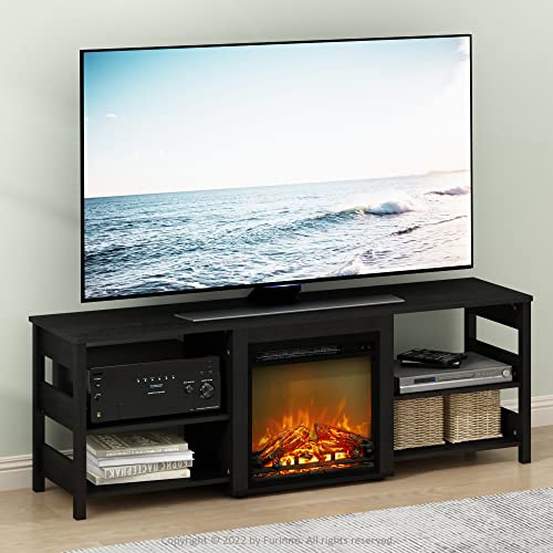 Classic Fireplace 3-Tier TV Stand for TV up to 70 Inch, Americano, view 3