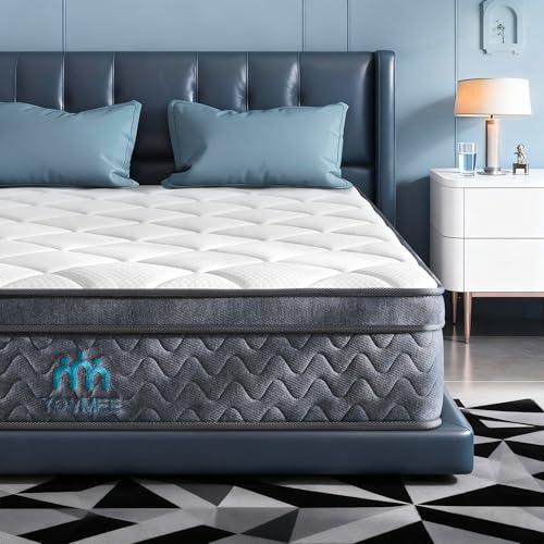 Twin Size Mattress 10 Inch,Twin Mattress in a Box for Cool Sleep Gel Memory Foam Hybrid Bed Mattresses Individual Pocket Springs,Soft&Breathable Comfort Support,Medium Firm Feel,Motion Isolation