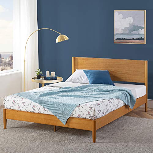 Wooden Mid-Century Platform Bed Full Size, view 4