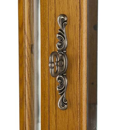 Home Decorators Collection Vitric Lighted Curio, 70" Hx21 Wx16 D, Golden Oak