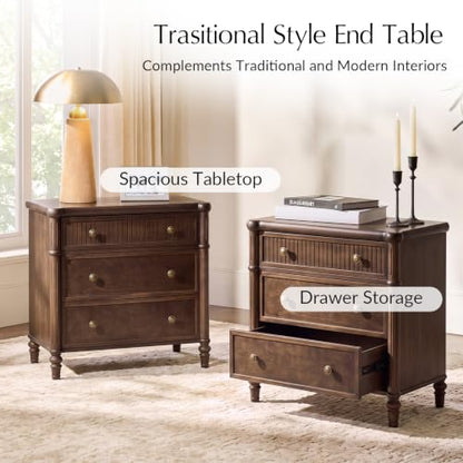 Traditional End Table with Charging Station, view 4