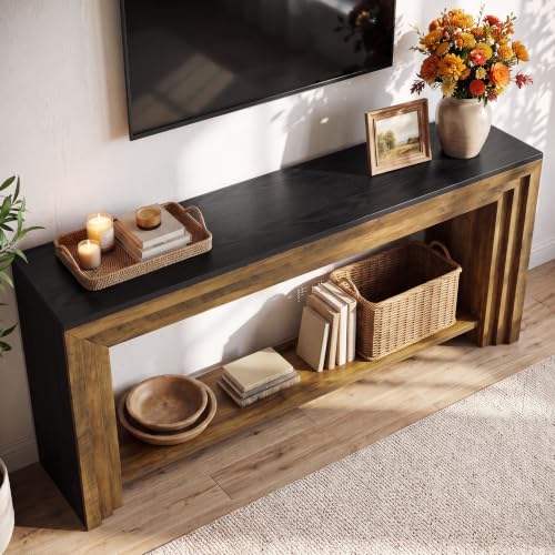 71-Inch TV Stand, Farmhouse Entertainment Center, 55-65 Inch TVs, view 6
