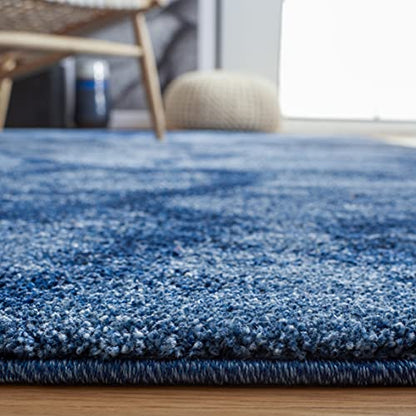 SAFAVIEH Retro Collection Accent Rug - 2'6" x 4', Blue & Dark Blue, Modern Abstract Design, Non-Shedding & Easy Care, Ideal for High Traffic Areas in Entryway, Living Room, Bedroom (RET2144-6570)