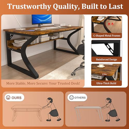 Computer Desk, 47x24 in Computer Desk, view 4