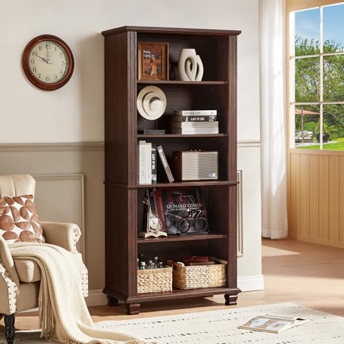 70" Tall Walnut Bookshelf, view 8