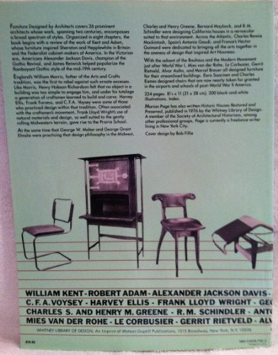 Furniture Designed by Architects