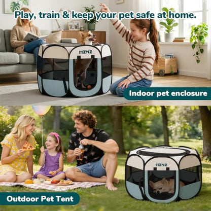 Dog Playpen, Portable Cat Playpen Crate Indoor for Dogs Cats Rabbits, view 5