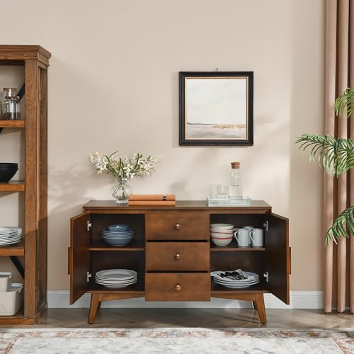 Wood Sideboard Buffet Cabinet with Storage, view 5
