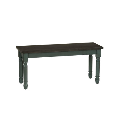 Powell Furniture Willow Dining Bench, Multicolor, 40”W x 14.02”D x 18.31”H
